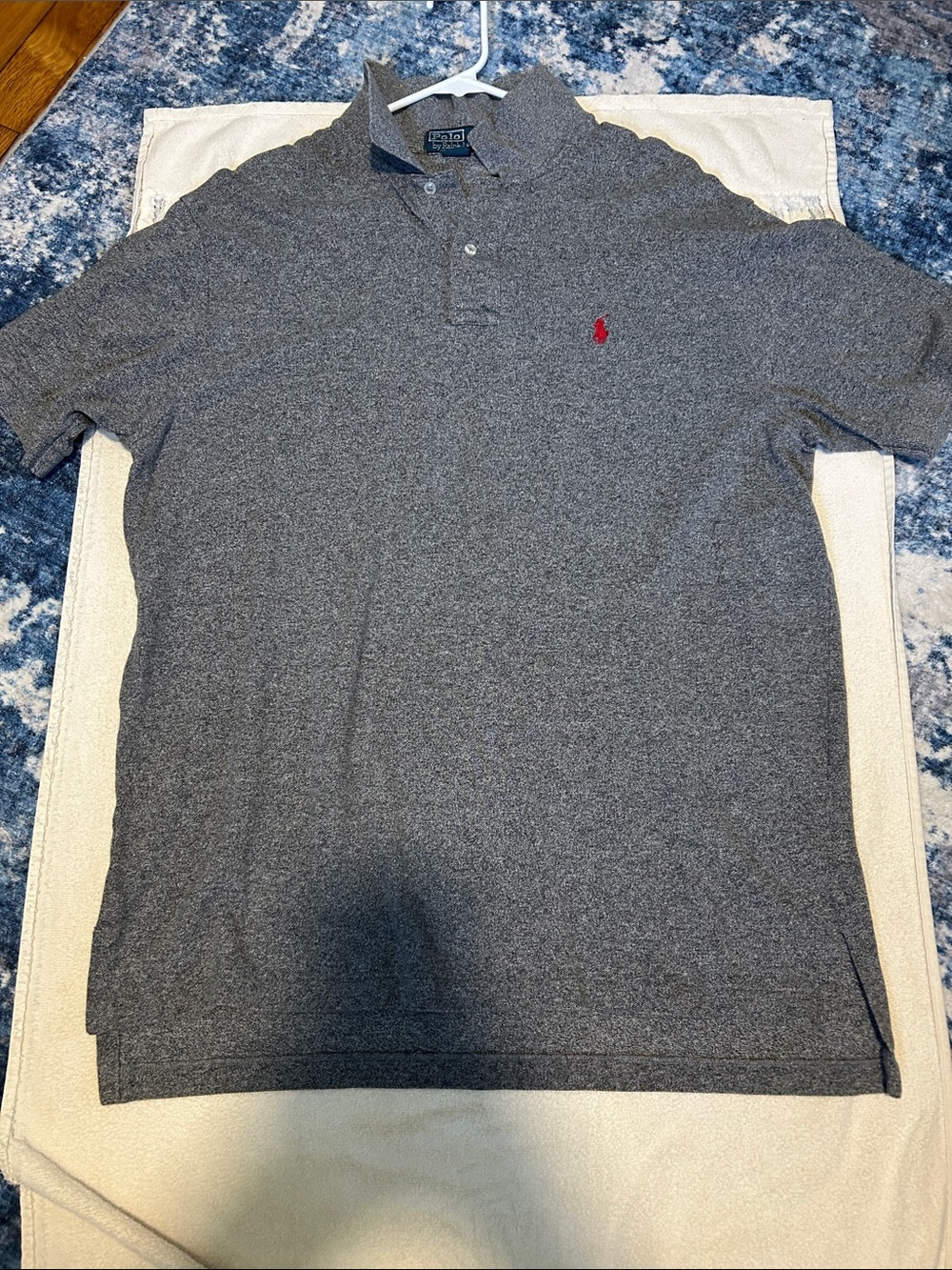 Polo by Ralph Lauren Gray Polo with Red Pony Embroidery